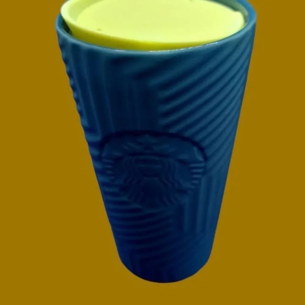 Starbucks geometric ceramic tumbler winter 12 oz